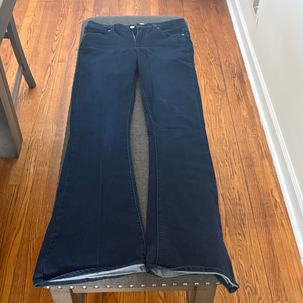 PAIGE Dark Blue Flare Jeans